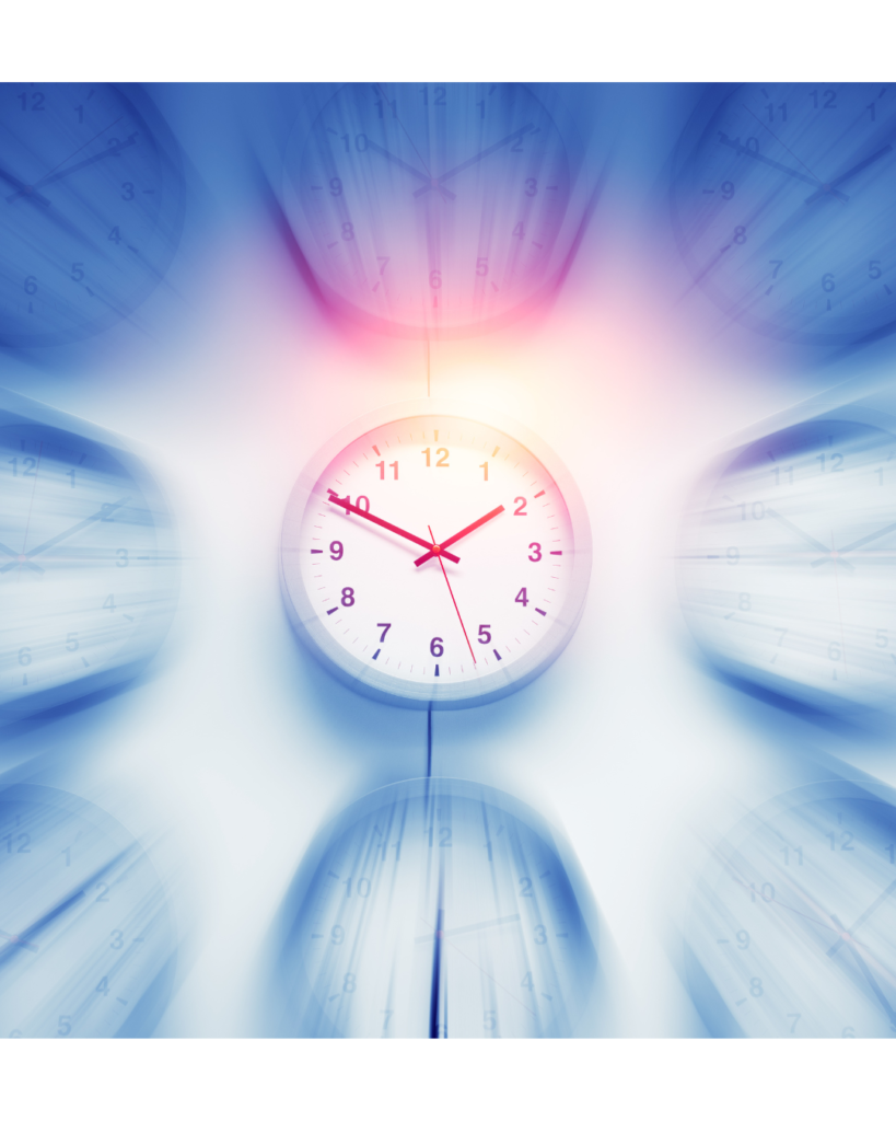 Eine Uhr im Mittelpunkt